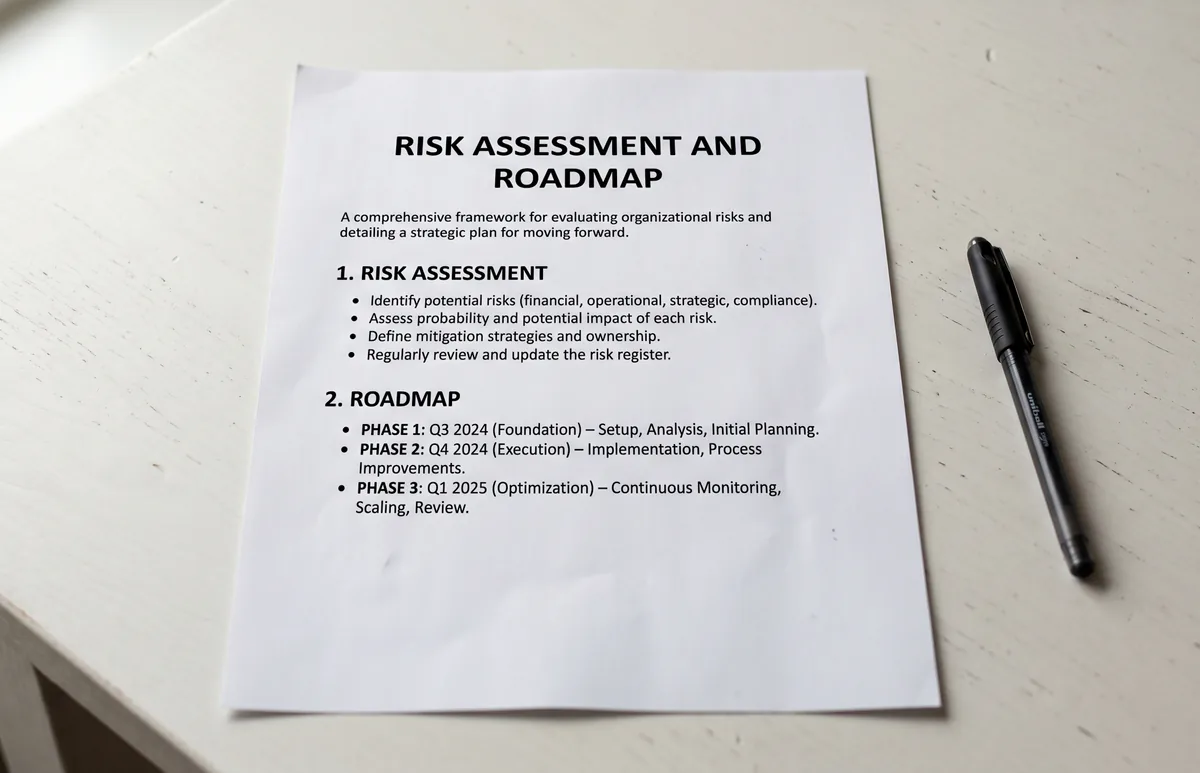 Vidimost risk assessment report and prioritized upgrade roadmap delivered at the end of a Chicago security system takeover